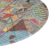 Moderne Karte von New York I Schneidebrett (Ecke)