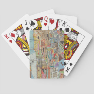 Moderne Karte von New York I Spielkarten