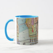 Moderne Karte von New York I Tasse (Links)
