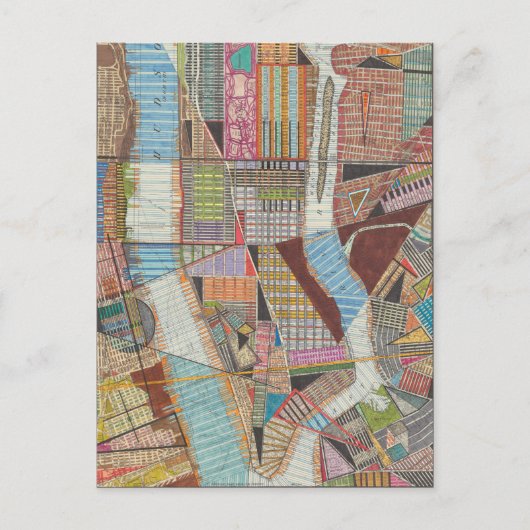 Moderne Karte von New York II (Vorderseite)