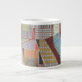 Moderne Karte von New York II Jumbo-Tasse (Vorderseite)