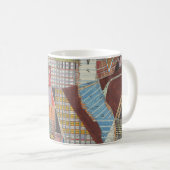 Moderne Karte von New York II Kaffeetasse (VorderseiteRechts)