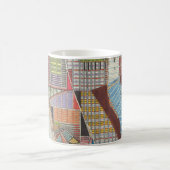 Moderne Karte von New York II Kaffeetasse (Mittel)