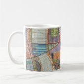 Moderne Karte von New York II Kaffeetasse (Links)