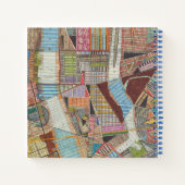 Moderne Karte von New York II Notizbuch (Rückseite)