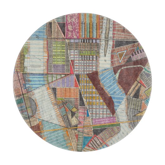 Moderne Karte von New York II Schneidebrett (Vorderseite)