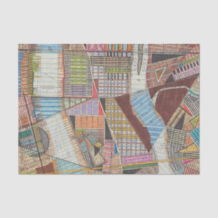 Moderne Karte von New York II Seidenpapier
