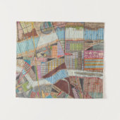 Moderne Karte von New York II Wandteppich (Vorderseite (Horizontal))