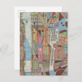 Moderne Karte von New York III (Vorne/Hinten)