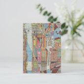 Moderne Karte von New York III (Stehend Vorderseite)