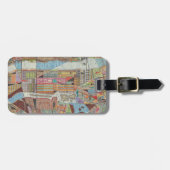 Moderne Karte von New York III Gepäckanhänger (Vorderseite horizontal)