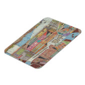 Moderne Karte von New York III Magnet (Linke Seite)