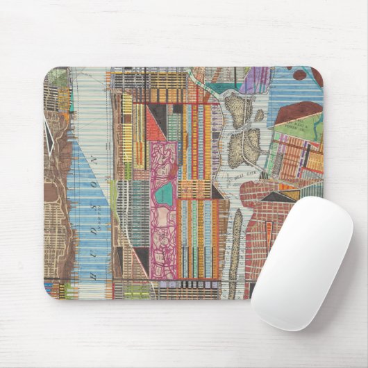 Moderne Karte von New York III Mousepad (Mit Mouse)