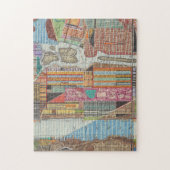 Moderne Karte von New York III Puzzle (Vertikal)