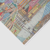 Moderne Karte von New York III Seidenpapier (Ausschnitt)