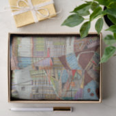 Moderne Karte von New York III Seidenpapier (Geschenk)