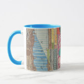 Moderne Karte von New York III Tasse (Links)