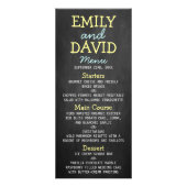 Moderne Karten für Hochzeitsmenüs (Vorne)