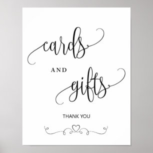 Moderne Karten und Geschenke für Hochzeiten Poster