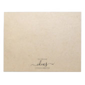 Moderne Kartonideen nennen Papiertüte Notizblock (Vorderseite)