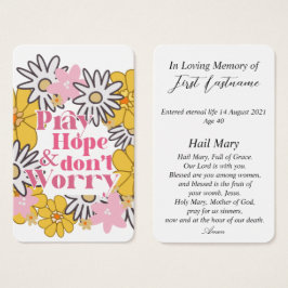 Moderne katholische Gedächtniskarte