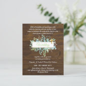 Moderne katholische Hochzeitseinladungen Botanisch (Stehend Vorderseite)