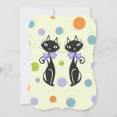 Moderne Katze aus dem Mittelalter Einladung (Vorderseite)