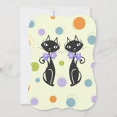 Moderne Katze aus dem Mittelalter Einladung (Rückseite)