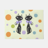 Moderne Katze aus dem Mittelalter Fußmatte (Vorderseite)