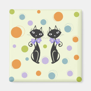 Moderne Katze aus dem Mittelalter Magnet