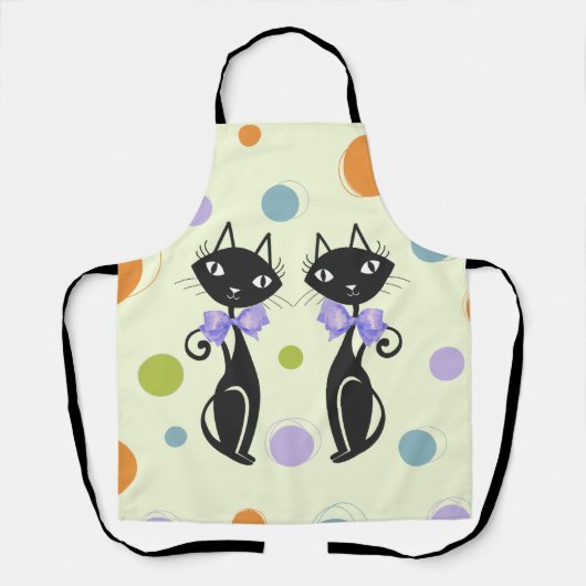 Moderne Katze aus dem Mittelalter Schürze (Vorderseite)