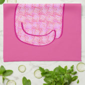 Moderne Katze, Fuchsia und hellrosa aus dem Mittel Handtuch (Gefaltet)