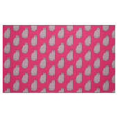 Moderne Katze, grau / grau und rosa, Mitte des Jah Stoff (Fat Quarter (45,7 x 55,9 cm))