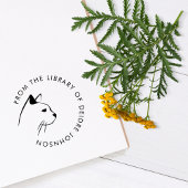 Moderne Katze Minimalistisch aus dem Bibliothekbuc Permastempel