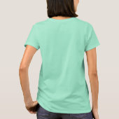 Moderne Katze, Minze und Limette T-Shirt (Rückseite)