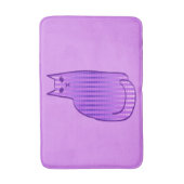 Moderne Katze, Orchid und Lila Badematte (Vorderseite Vertikal)