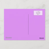 Moderne Katze, Orchid und Lila Postkarte (Rückseite)