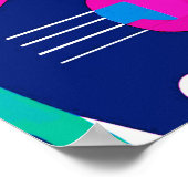 Moderne Katzen aus der Mitte des Jahrhunderts auf Poster (Ecke)