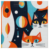 Moderne Katzen aus der Mitte des Jahrhunderts mit  Stoff (Nahaufnahme)