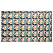 Moderne Katzen aus der Mitte des Jahrhunderts mit  Stoff (Yard (91,4 cm))