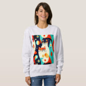 Moderne Katzen aus der Mitte des Jahrhunderts mit Sweatshirt (Vorne ganz)