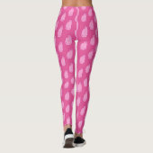 Moderne Katzen, Fuchsien und hellrosa im Mittelalt Leggings (Rückseite)