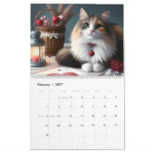 Moderne Katzen in der Kunst Kalender (Feb 2027)