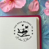 Moderne Katzen lieben maßgeschneidertes Buch Permastempel