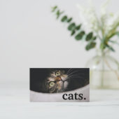 Moderne Katzen. Loyalitätskarte Visitenkarte (Stehend Vorderseite)