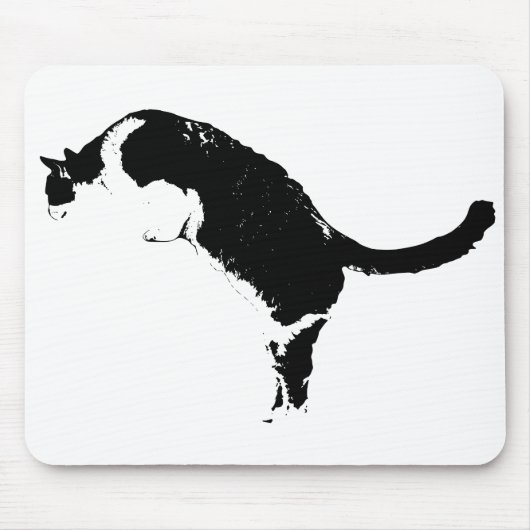 Moderne Katzen-Mauspad Mousepad (Vorne)