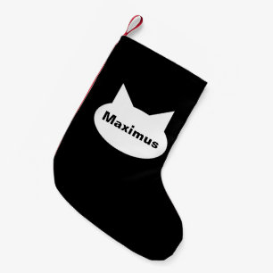 Moderne Katzen-personalisierter Haustier-Strumpf - Kleiner Weihnachtsstrumpf