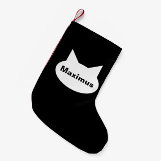 Moderne Katzen-personalisierter Haustier-Strumpf - Kleiner Weihnachtsstrumpf