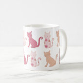 moderne Katzen-Tasse Kaffeetasse (VorderseiteRechts)