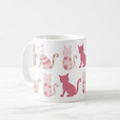 moderne Katzen-Tasse Kaffeetasse (Vorderseite Links)